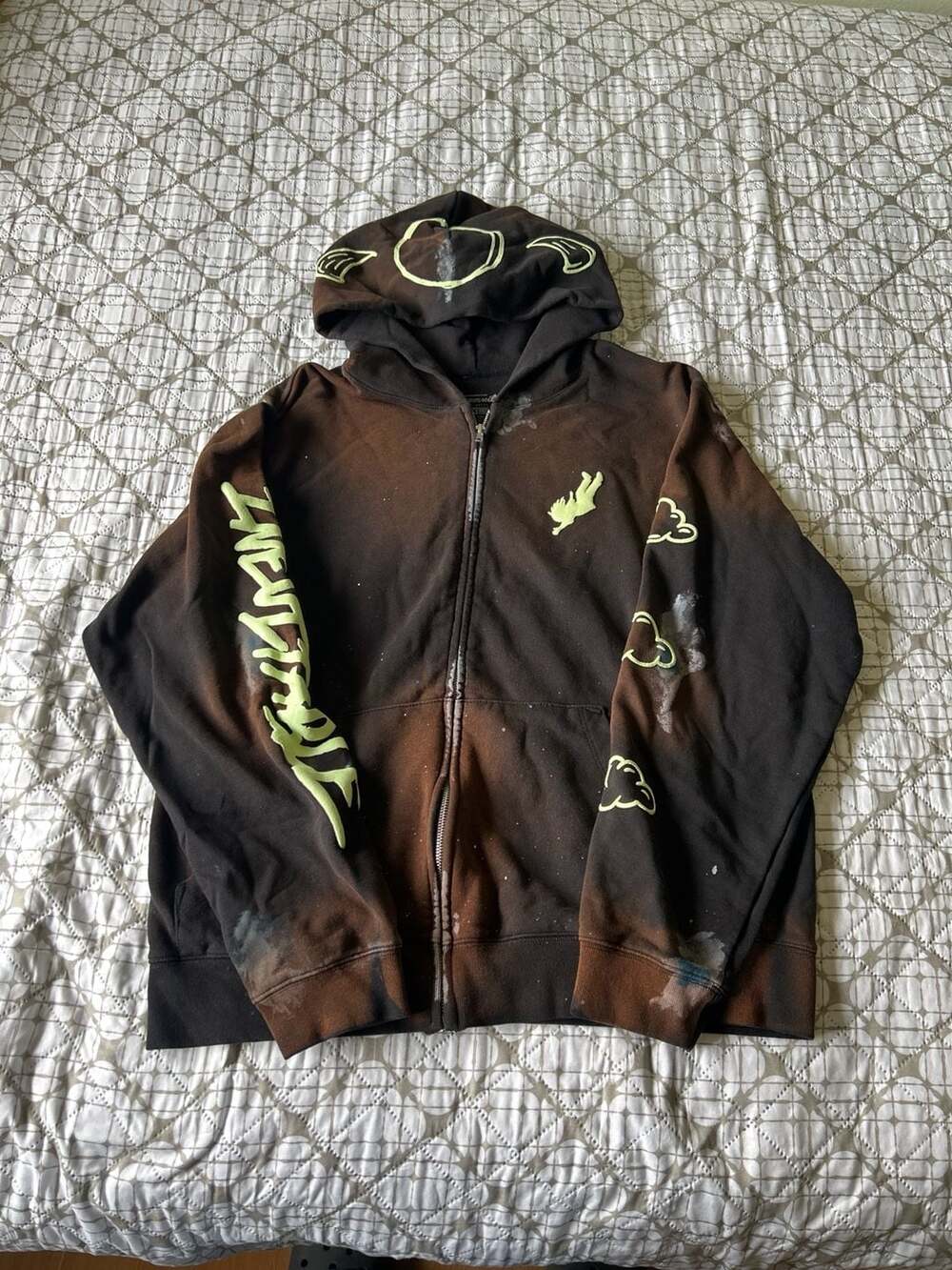 Dreamville J. Cole x Drake Numero Uno Glow In The Dark Zip Up Hoodie XXL